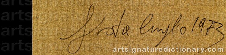 Authentic signature by Tano FESTA on  artwork