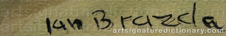 Signature by Jan BRAZDA