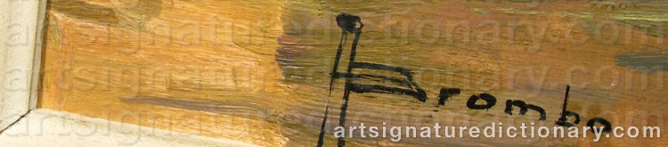 Signature by Angelo BROMBO
