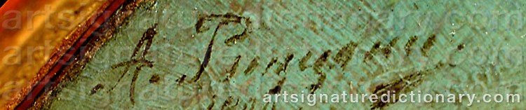 Signature by Alexander Antonovich RIZZONI