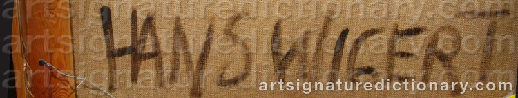 Signature by Hans WIGERT