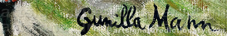 Signature by Gunilla MANN
