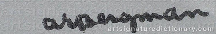 Signature by Anna-Eva BERGMAN
