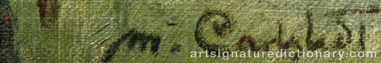 Authentic signature by Mikko CARLSTEDT on artwork