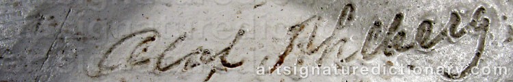 Signature by Olof AHLBERG