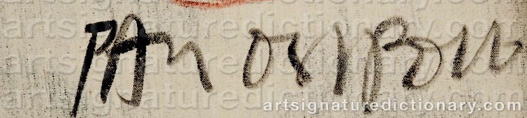 Signature by Paul OSIPOW
