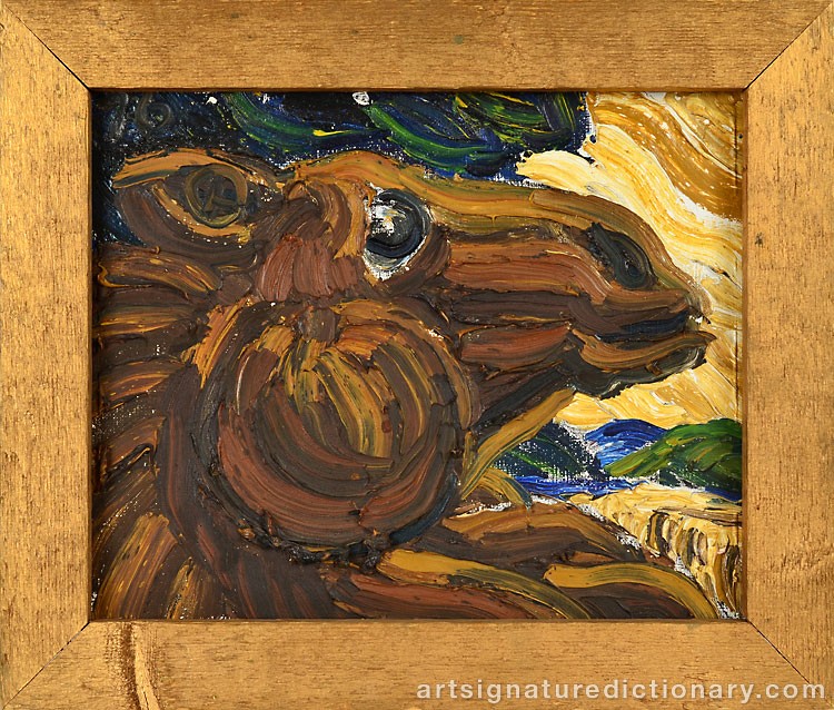 Close-up details showing Ernst BILLGREN signature forgery characteristics