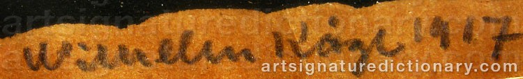 Signature by Wilhelm KÅGE
