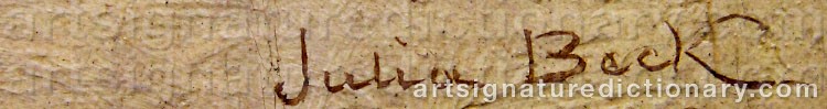 Signature by Julia BECK