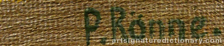 Authentic signature by Kai Jeppe DREWS on  artwork