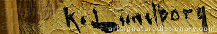 Signature by Karl LUNDBORG