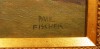 Close-up details showing Paul FISCHER signature forgery characteristics