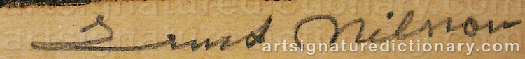 Signature by Ernst NILSSON