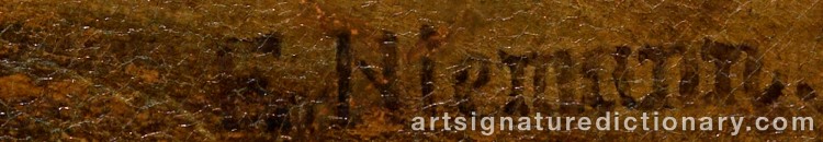 Signature by Edmund John NIEMANN
