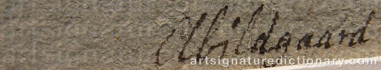 Authentic signature by Nicolai Abraham ABILDGAARD on artwork