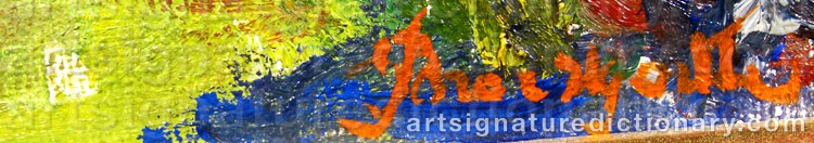 Signature by Bror HJORTH