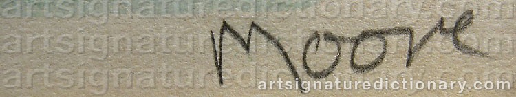 Signature by Henry MOORE