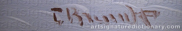 Signature by Carl BRANDT