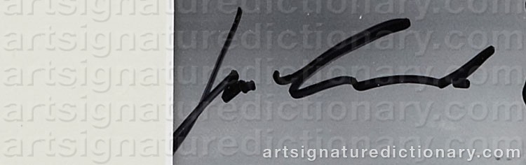 Authentic signature by Michel COMTE on  artwork