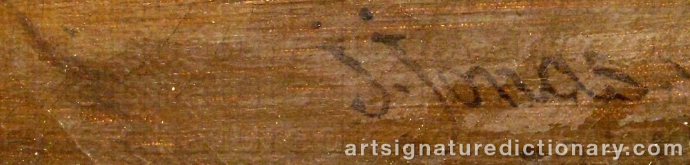 Authentic signature by Josef JONAS on  artwork