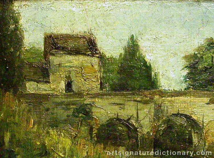 Close-up details showing Gustave COURBET signature forgery characteristics