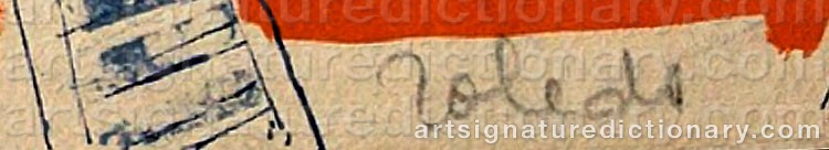 Authentic signature by Francisco TOLEDO on  artwork