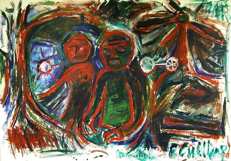 Close-up details showing Erland CULLBERG signature forgery characteristics