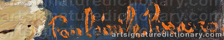 Signature by Paul Emile PISSARRO