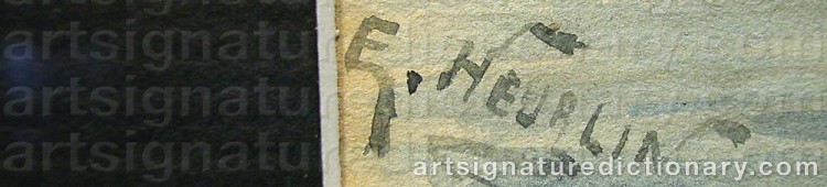 Signature by Erland HEURLIN