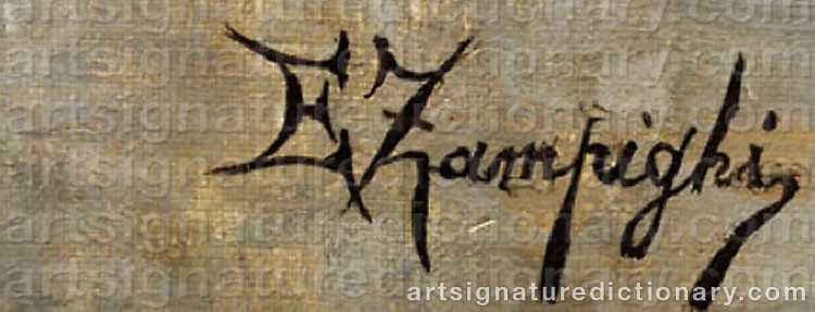 Signature by Eugenio ZAMPIGHI