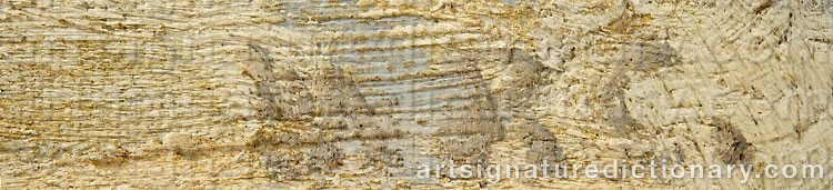 Authentic signature by Mabel COFFEY on  artwork