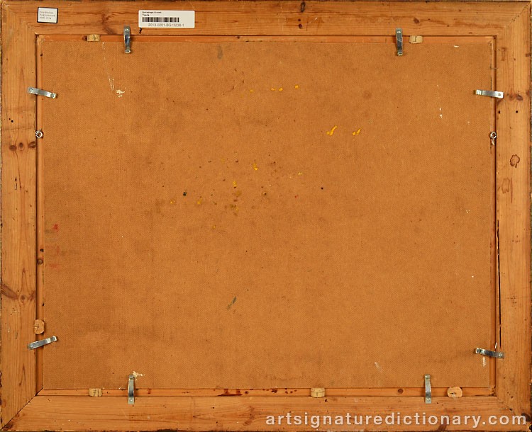 Close-up details showing Zoran Antonio MUSIC signature forgery characteristics