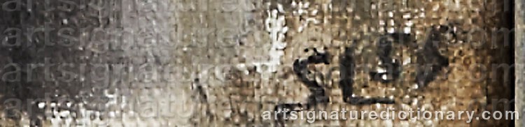 Authentic signature by Staffan LINDH on Painting/Watercolour artwork