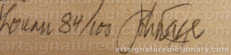 Signature by John CAGE