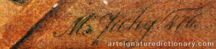 Signature by Mihaly Von ZICHY