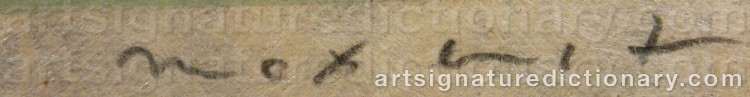 Signature by Max ERNST