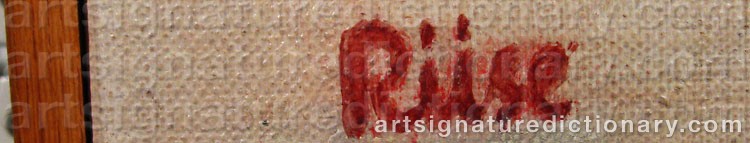 Signature by Carl RIISE