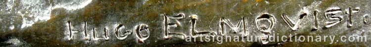 Signature by Hugo ELMQVIST