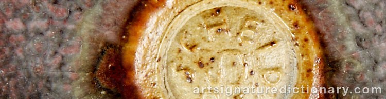 Authentic signature by Karl SCHEID on  artwork