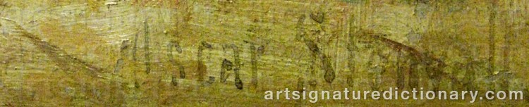 Signature by Oscar STENVALL