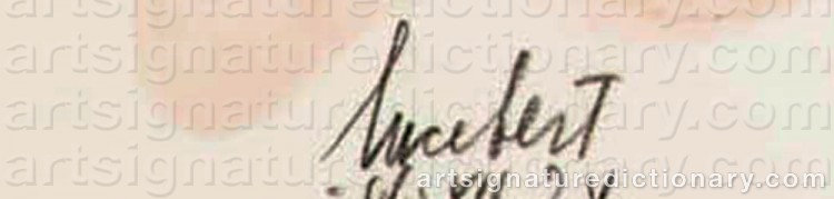 Signature by Jean LUCEBERT