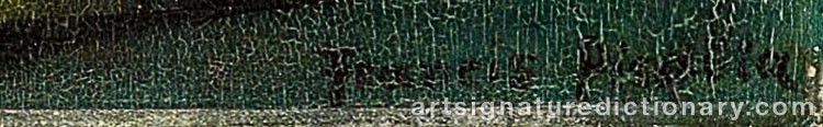 Authentic signature by Francis PICABIA on artwork