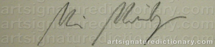 Signature by Maria MIESENBERGER