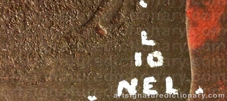 Authentic signature by LIONEL on  artwork