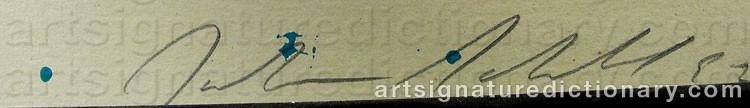Signature by Julian SCHNABEL