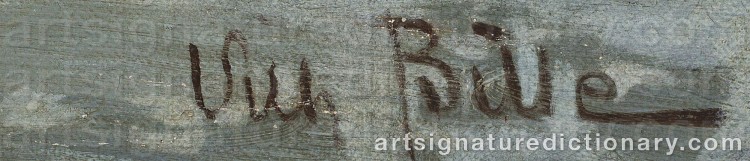Signature by Vilhelm Victor BILLE