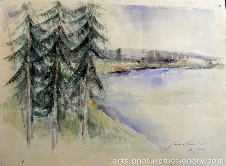 Close-up details showing Aimo KANERVA signature forgery characteristics