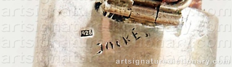 Authentic signature by Jan ‘Kniv Jocke’ OLSSON on Other artwork