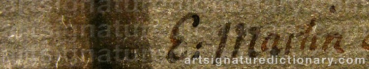 Signature by Elias MARTIN