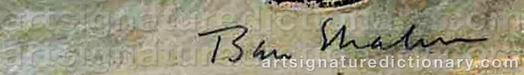 Signature by Ben SHAHN